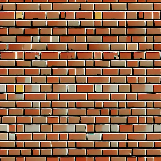 Prompt: seamless repetition brick texture video game assets