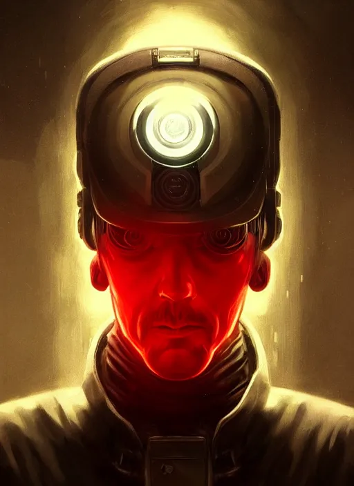 Prompt: « a portrait of cyberpunk adolf hitler, glowing eyes, a digital painting by charlie bowater, featured on cgsociety, fantasy art, behance hd, wiccan, artstation hd »