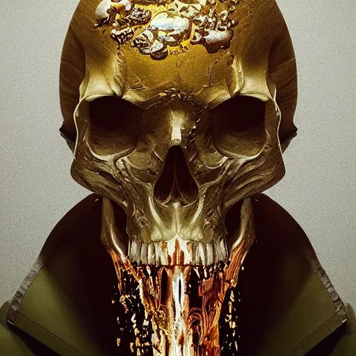 Image similar to portrait_of_a_melting_skull._intricate_abstract._intricate_artwork._by_Tooth_Wu_wlop_beeple_dan_mumford._octane_render_trending_on_artstat