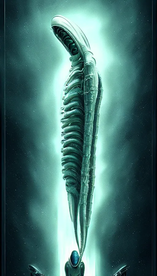 Image similar to exquisite alien poster art by weta studio, 8 k, denoised