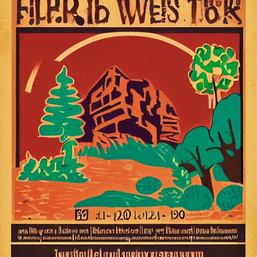 Image similar to filmore west rock art poster