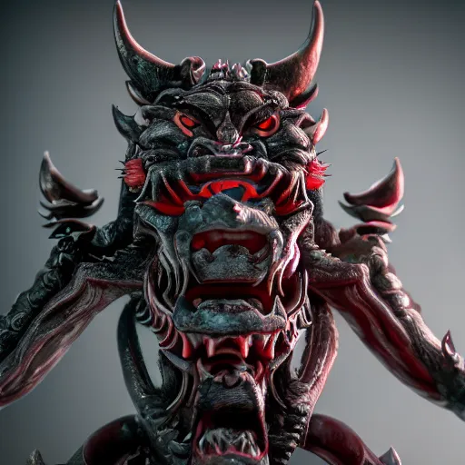 Prompt: Japanese Oni demon, high detail, cinematic, 8k