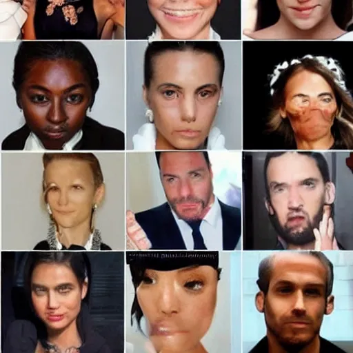 Image similar to rich people in the world, perfect faces