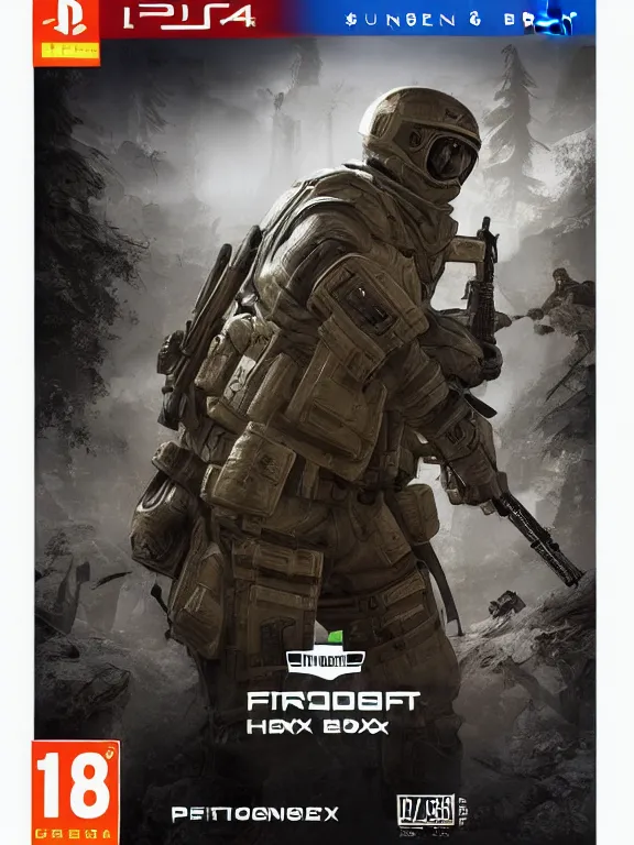 Image similar to generic first person shooter video game box art