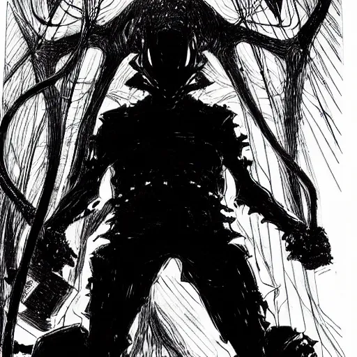 Image similar to Mr Rodgers looking sinister, by Tsutomu Nihei, highly detailed