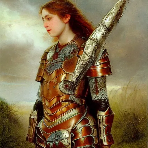 Prompt: armor sophie anderson