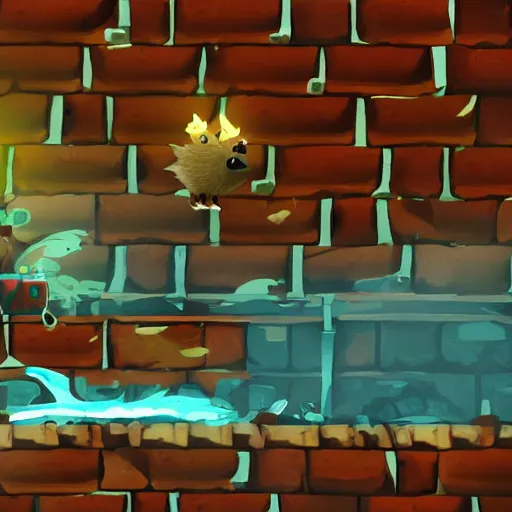 Image similar to hedgehog on a ship in seqa of thieves, screenshot, epic