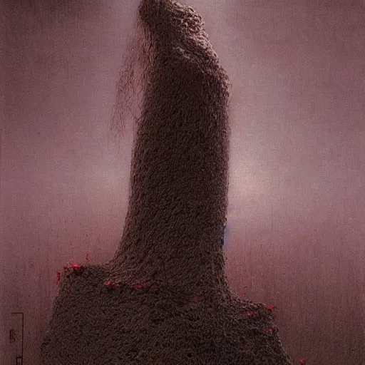 Prompt: joy made by zdzislaw beksinski