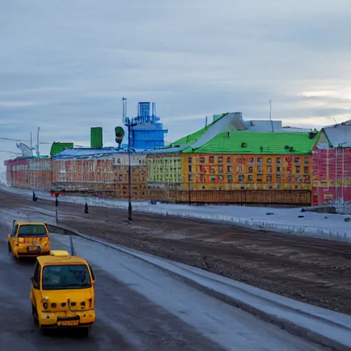 Prompt: norilsk city in russia