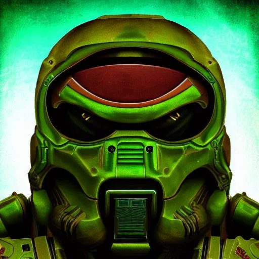 portrait of doomguy from game doom, highly detailed, 8 | Stable ...