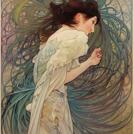 Prompt: a beautiful intricate watercolor illustration painting of a beautifull bird, 4 k, ultra - wide angle, by william turneri, by alphonse mucha, by miho hirano, hd, trending on artstation, hyper detailed, muted colors