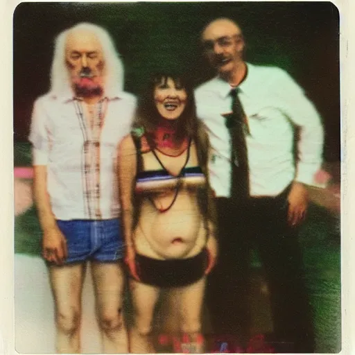 Image similar to found polaroid of bizarre trash humpers