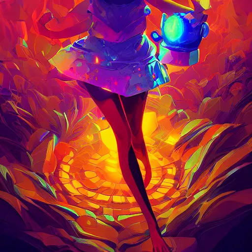 Image similar to skill magic deepdream radiating a glowing aura stuff loot legends stylized digital illustration video game icon artstation lois van baarle, ilya kuvshinov, rossdraws,