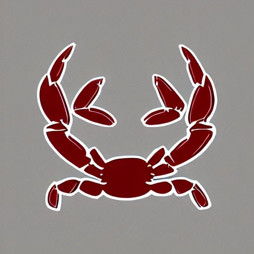 Image similar to crab decal design tribal