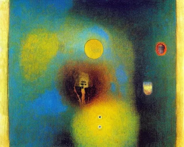 Image similar to Void of the soul. Odilon Redon. Dali. Roberto Matta.