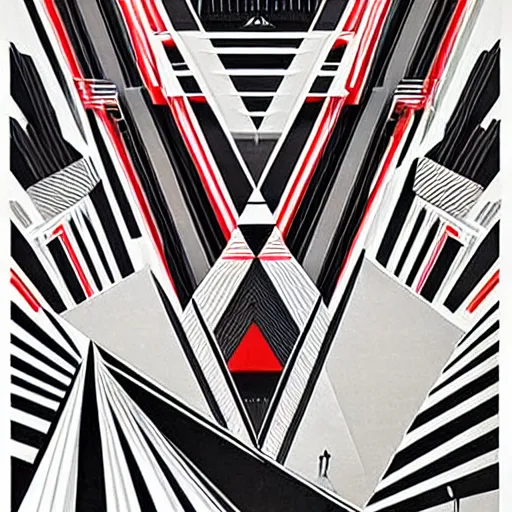 Image similar to constructivism monumental dynamic graphic super flat style 🥦 by avant garde painter, illusion surreal art, highly conceptual figurative art, intricate detailed illustration, controversial poster art, polish poster art, geometrical drawings, no blur