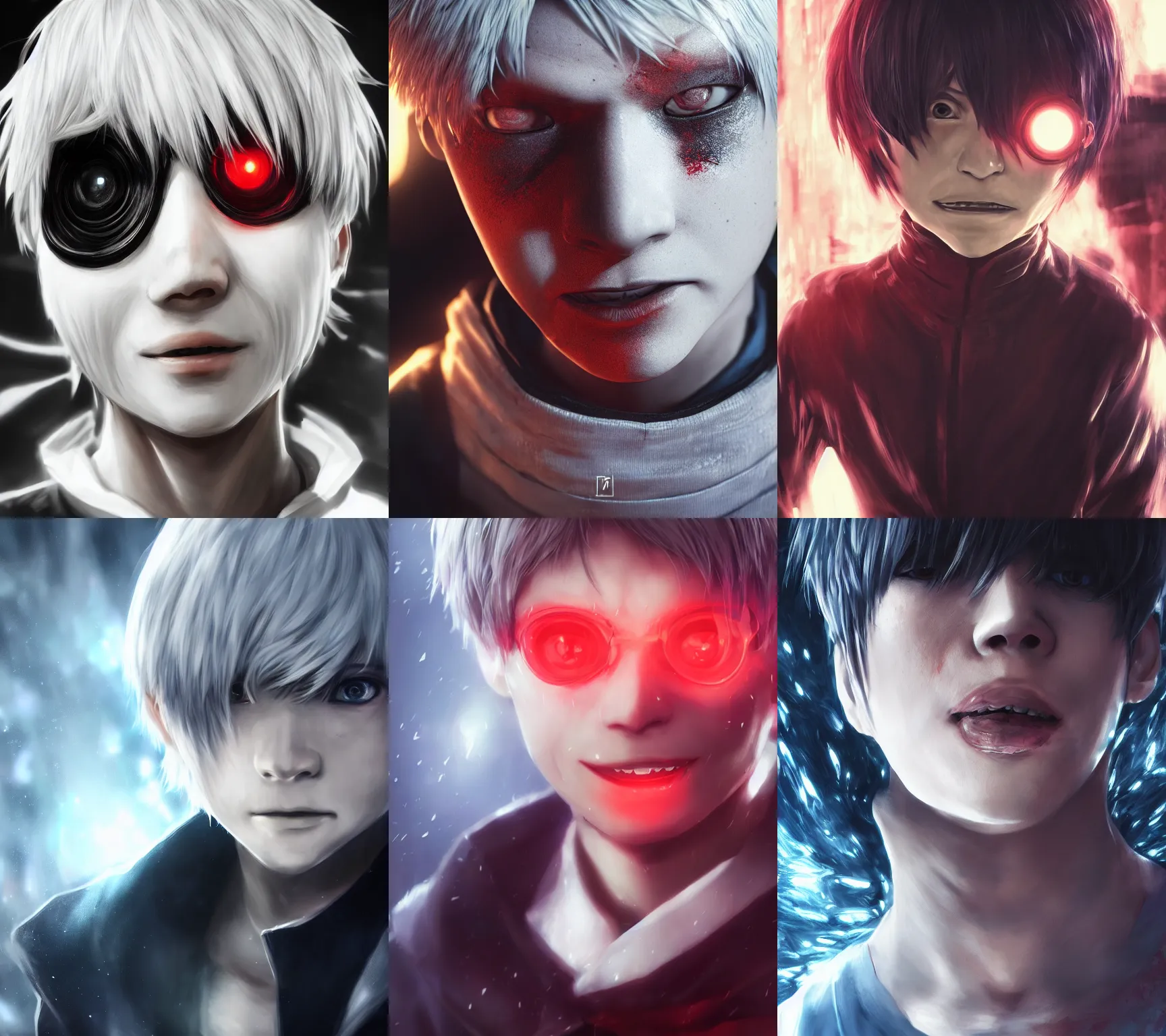 HD wallpaper: kaneki ken, manga, tokyo ghoul, red eye, Anime, portrait, one  person