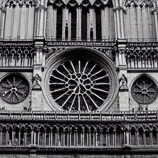 Image similar to notre dame by giger