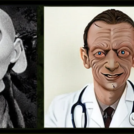 Prompt: photo of Sméagol as a doctor