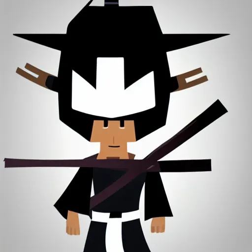 Image similar to face icon vector minimalist samurai jack tomine, adrian