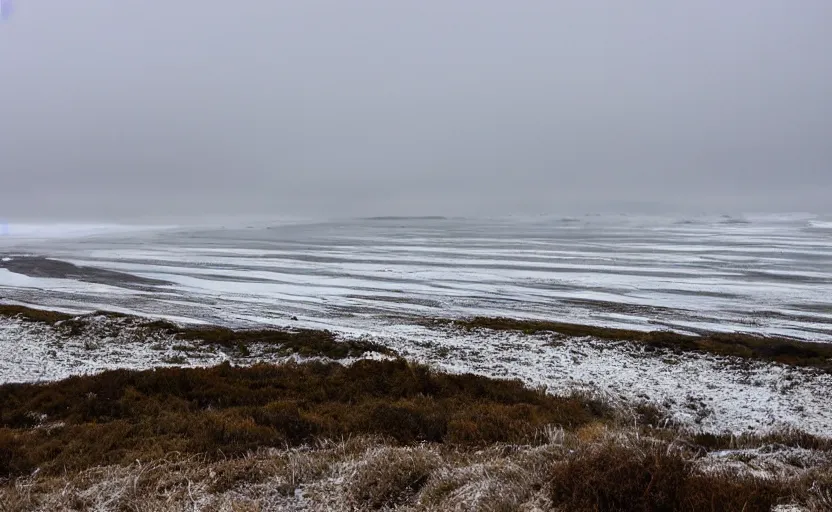 Image similar to snow at pismo beach