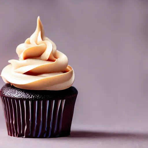 Image similar to extremely delicious looking photo of cupcake, expensive restaurant top quality product, most perfect chocolate on the world, small manufacture, unique style, 8 k, product photography, professional studio photography