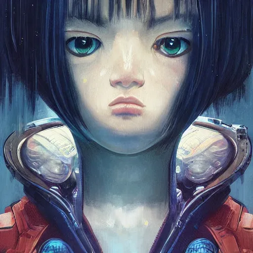 Image similar to A space realistic cat with big and cute eyes, fine-face, realistic shaded perfect face, fine details. realistic shaded lighting poster by Ilya Kuvshinov katsuhiro otomo ghost-in-the-shell, magali villeneuve, artgerm, Jeremy Lipkin and Michael Garmash, Rob Rey and Kentarõ Miura style, trending on art station