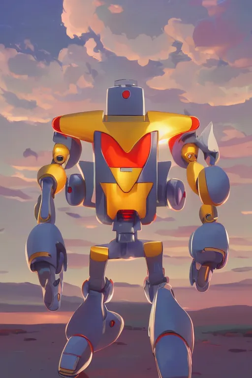 Image similar to metabots medabots medarotto medarot robot minimalist comics, behance hd by jesper ejsing, by rhads, makoto shinkai and lois van baarle, ilya kuvshinov, rossdraws global illumination ray tracing hdr radiating a glowing aura