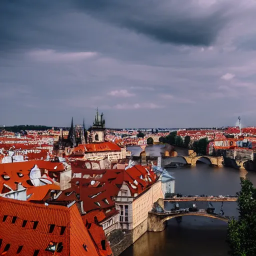 Prompt: prague, travel photography