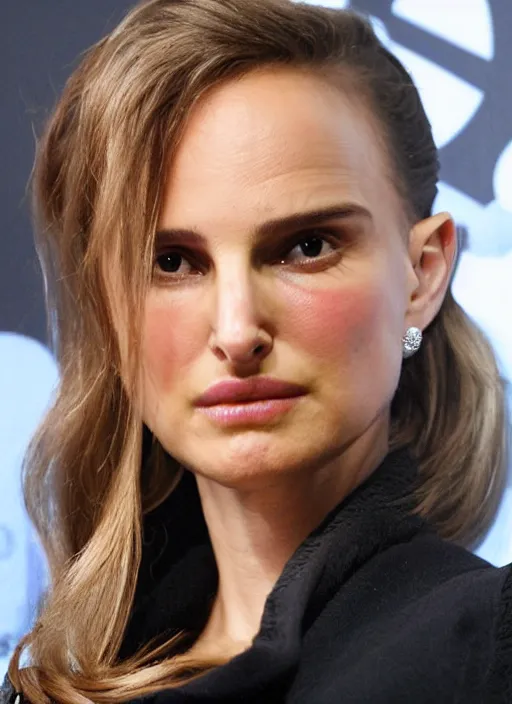 Prompt: full size persona, female sheriff, beauty small face by natalie portman