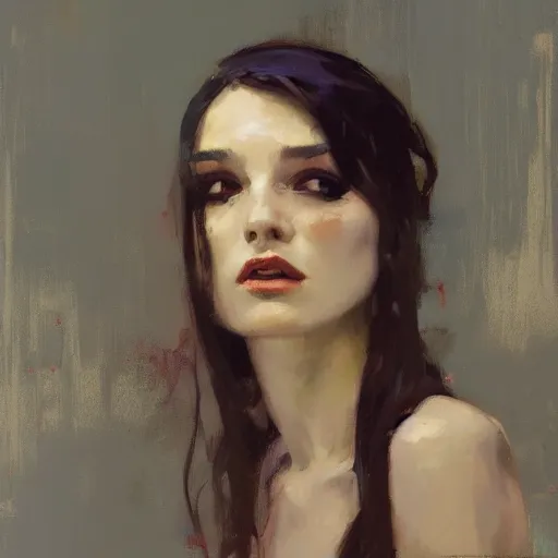 Image similar to portrait of a beautiful woman, intricate, elegant, highly detailed, greg manchess, mucha, liepke, ruan jia, jeffrey catherine jones