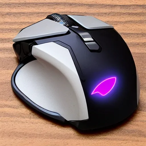 Prompt: opal beetle as a gaming computer mouse