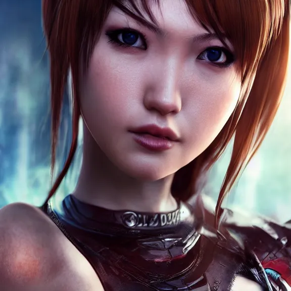 Prompt: photorealistic doa 6 character cosplay, photo, half body, d & d, fantasy, highly detailed, digital art, trending on artstation, smooth, sharp focus, illustration, art by peter tang and artgem