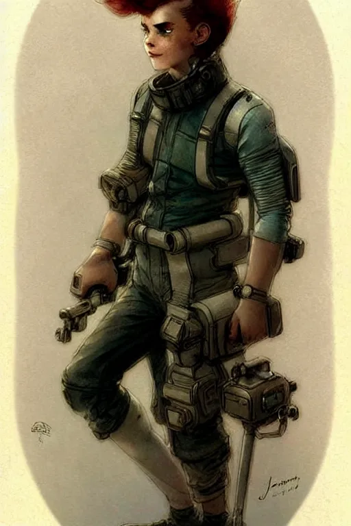 Prompt: ( ( ( ( ( 2 0 5 0 s retro future boy 1 0 old boy super scientest in space pirate mechanics costume full portrait. muted colors. ) ) ) ) ) by jean - baptiste monge!!!!!!!!!!!!!!!!!!!!!!!!!!!!!!