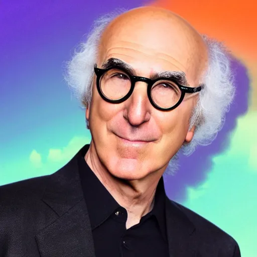 Image similar to larry david standing on a 2 0 0 9 toyota prius vaporwave 9 0 s