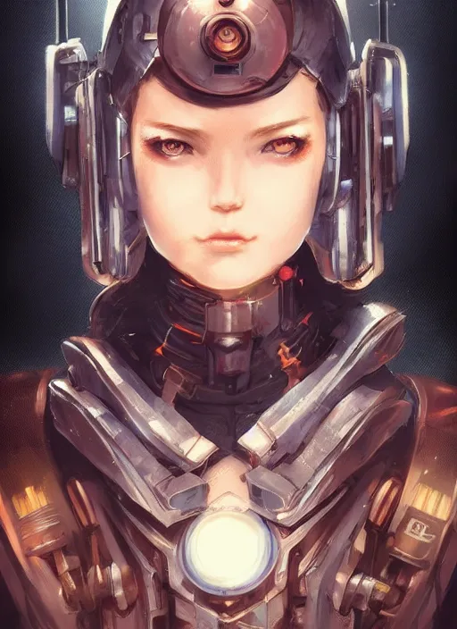 Image similar to portrait of a steampunk cyborg teen by Artgerm and Greg Rutkowski , manga style, digital painting, highly detailed, trending on artstation