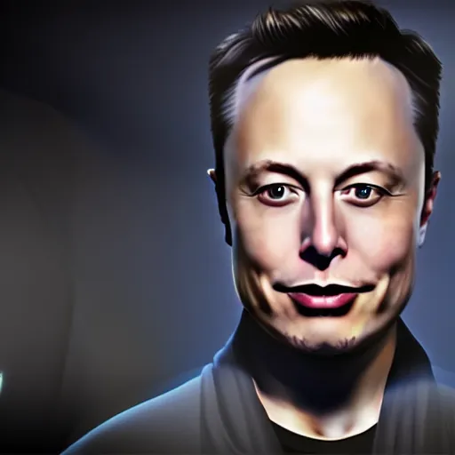 Image similar to android musk. elon musk as an android. concept art. hyper realistic 3 d render. 4 0 0 0 samples, denoising