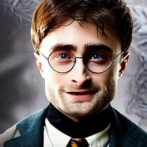 Image similar to daniel radcliffe as professor dumbledore