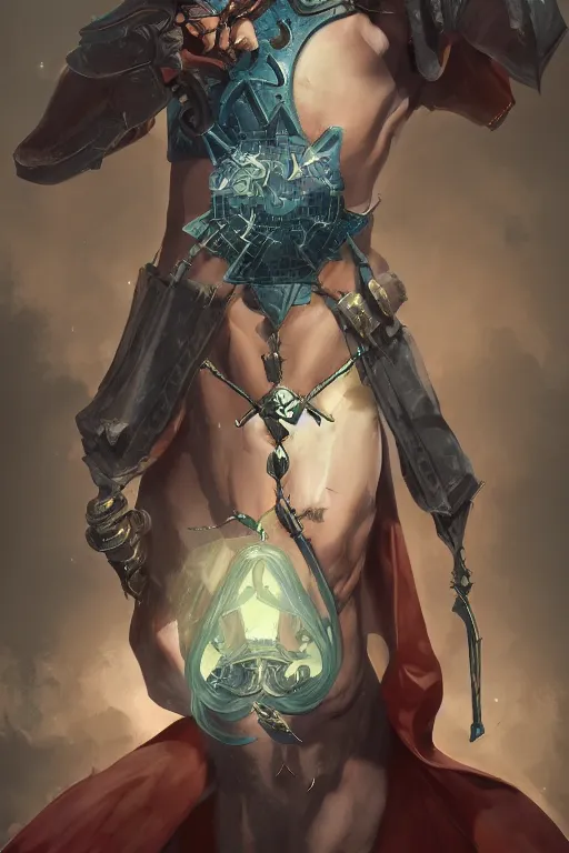 Image similar to strength from major arcana character concept art, digital painting, mixed media, trending on artstation and deviantart, epic composition, magnum opus, highly detailed, 8 k