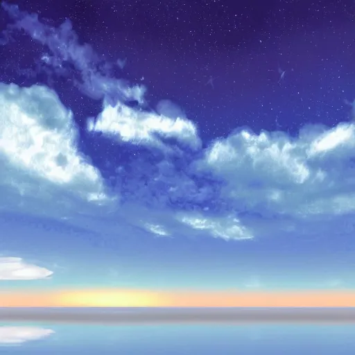 Image similar to seamless digital painting of the sky with with clouds, h - 1 0 2 4 w - 5 1 2