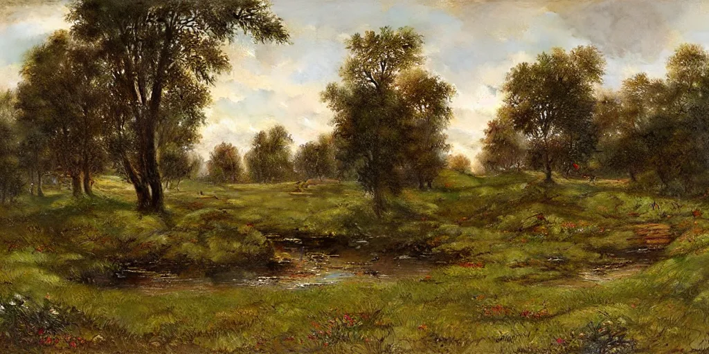 Image similar to The Shire, Ivan Kramskoi painting