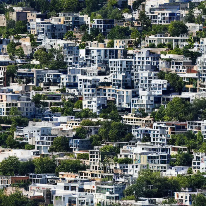 Prompt: a building in a landscape, trending on getty images