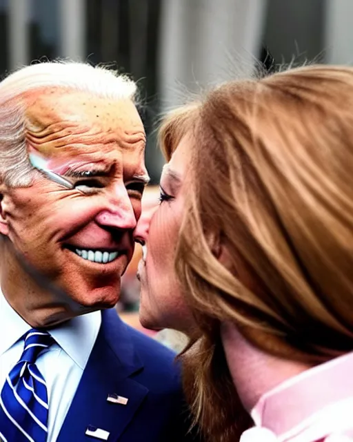 Image similar to joe biden sniffing women and young girls