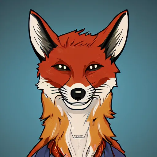 Prompt: A fox wearing a t-shirt and jeans, trending on FurAffinity, energetic, dynamic, digital art, highly detailed, FurAffinity, digital fantasy art, FurAffinity