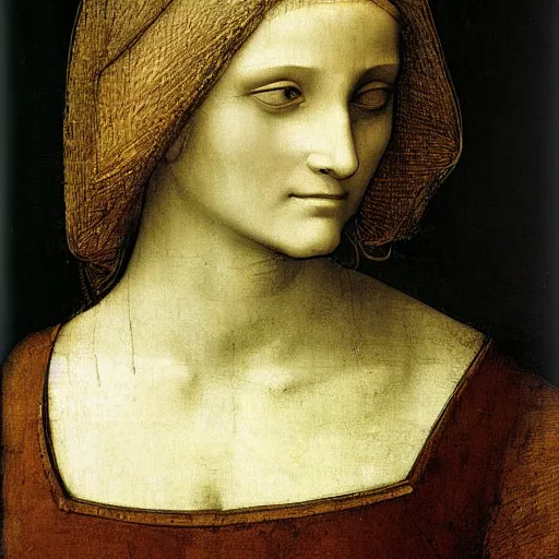 Image similar to woman by leonardo da vinci