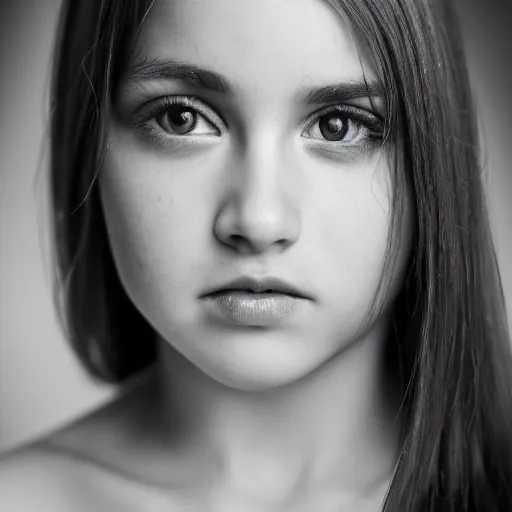 Prompt: beautiful girl portrait, 85 mm, dramatic studio lighting 8k shallow depth of field, extreme detailed and hyperrealistic