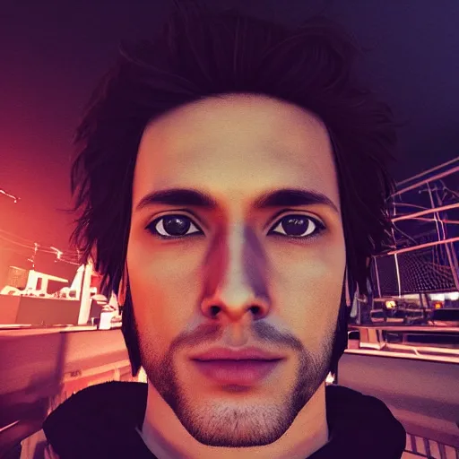 Prompt: Instagram Selfie of a handsome man, first-person view, photorealistic imagery, trending on artstation, 4k, 8k