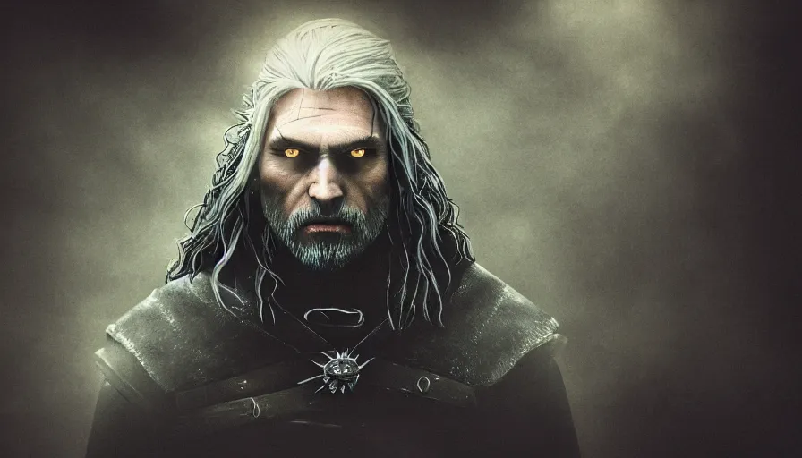 Image similar to a alone child, alone in the darkside, cold place, mother of witchers, spirits in the dark, real atmosphere, old home decor, crossbreeding, lightness, sad atmosphere, the loner, witcher, a jean