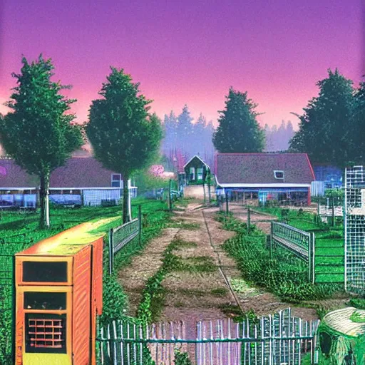 Image similar to nuketown 2025 painted by Tim White,