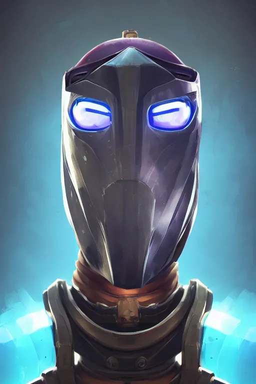 Image similar to epic mask helmet robot ninja portrait stylized as fornite style game design fanart by concept artist gervasio canda, behance hd by jesper ejsing, by rhads, makoto shinkai and lois van baarle, ilya kuvshinov, rossdraws global illumination radiating a glowing aura global illumination ray tracing hdr render in unreal engine 5